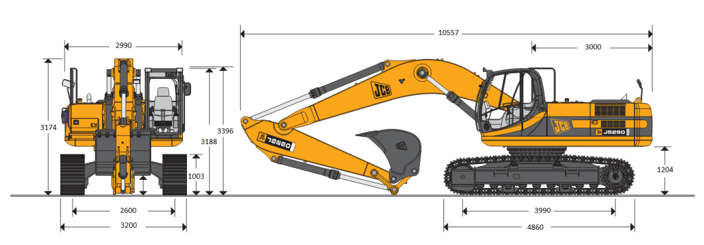 Koparka gąsienicowa JCB JS290